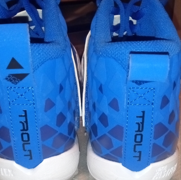 Nike Trout Fastflex Men's Football Baseball Cleats size 10 (molded)  Blue/white - Picture 2 of 8